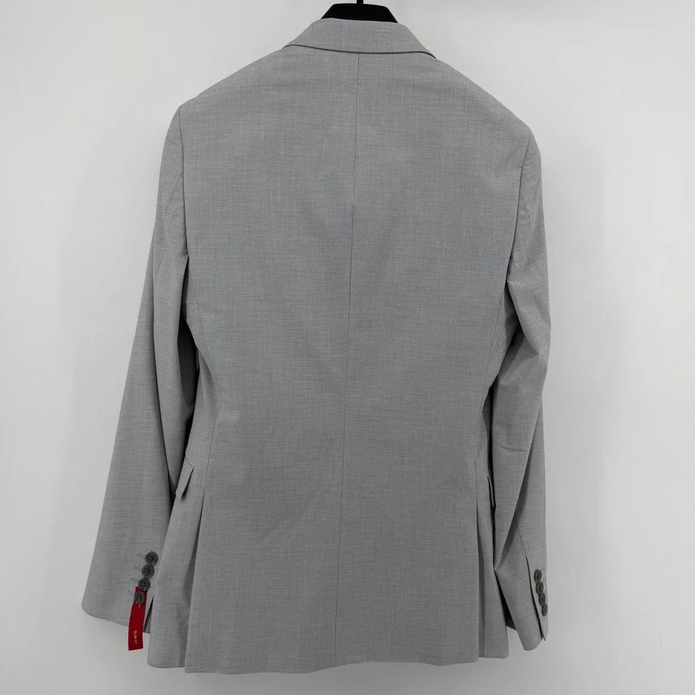 J.Ferrar Suit Jacket Mens 42S Cool Gray Ultra Comfort Slim Fit Blazer Stretch